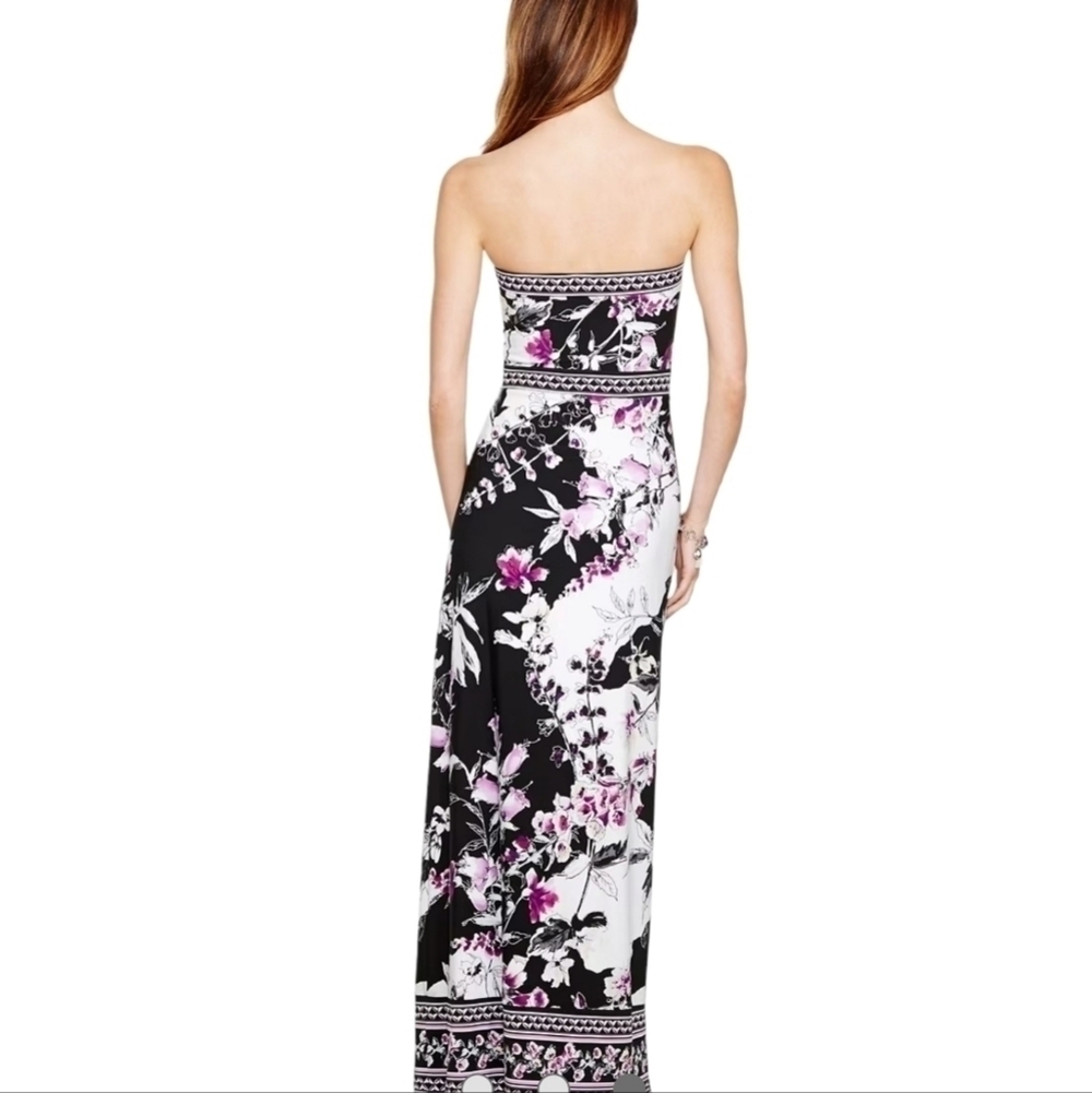 White House Black Market Strapless Floral  Maxi Dress Size: XS - Picture 4 of 16